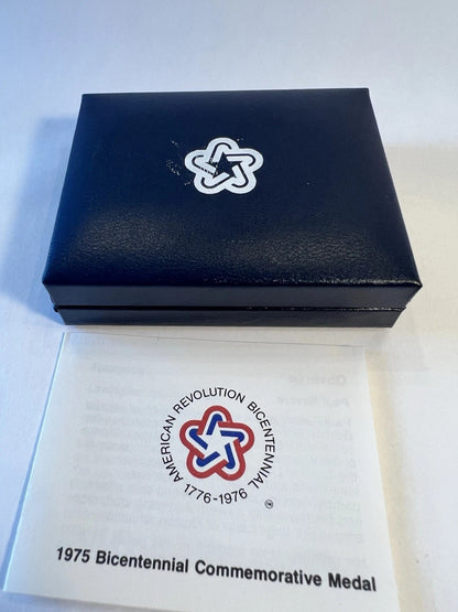✅ 1975 Bicentennial Coin .925 SILVER American Revolution Lexington Paul Revere