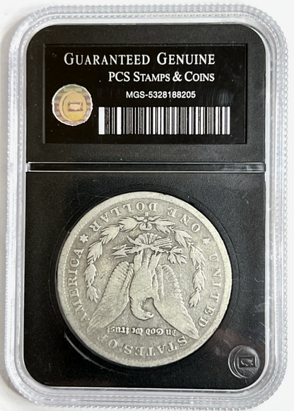 1882-S Morgan 90% Silver Dollar Protective Slab Holder PCS Guaranteed Genuine