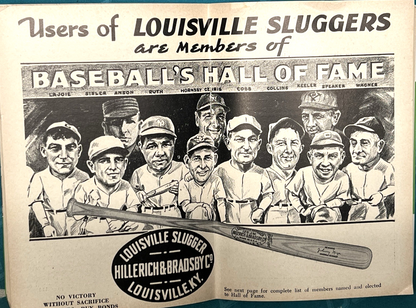 1943 FAMOUS SLUGGER YEAR BOOK Ted Williams & Ernest Lombardi  Ruth Cobb Gehrig +