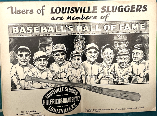 1943 FAMOUS SLUGGER YEAR BOOK Ted Williams & Ernest Lombardi  Ruth Cobb Gehrig +