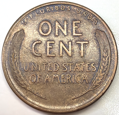 1912-S Lincoln Wheat Cent VF/AU Features Semi-Key Date Copper Penny 1c Coin