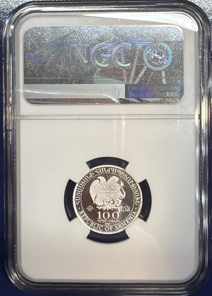 2026 LEV Armenia S100D Noah’s Ark First Releases MS70 NGC Silver Coin