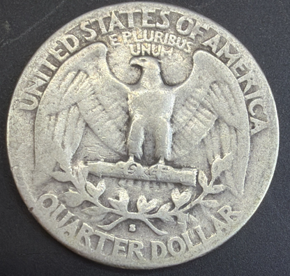 1939-S&D Washington Quarters 90% Silver Coins KEY DATES 2 Coin Set