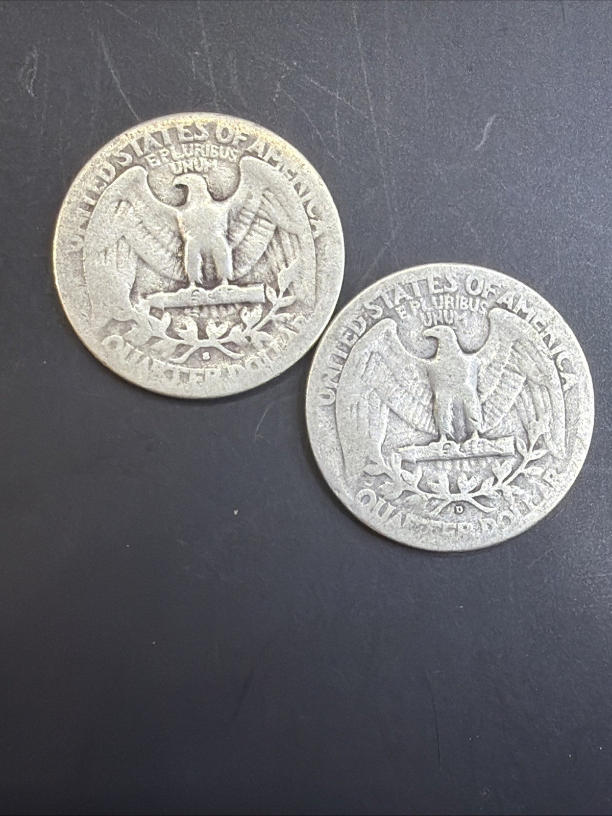 1939-S&D Washington Quarters 90% Silver Coins KEY DATES 2 Coin Set #1418