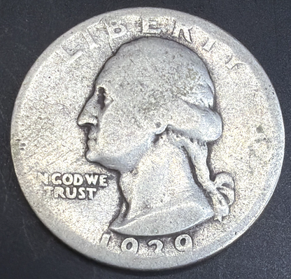 1939-D Washington Quarter 90% Silver Coin Low Mintage KEY DATE AG Condition