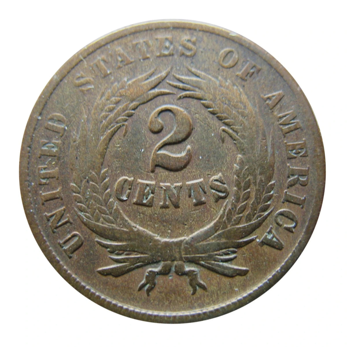 1864-1868 Two Cent Piece Coin 2c G / VG Average Circulated  - Random Date Pick
