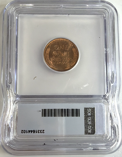 1945-S Brilliant Uncirculated Wheat Cent ICG MS66 Bright Red Shiny Copper Penny