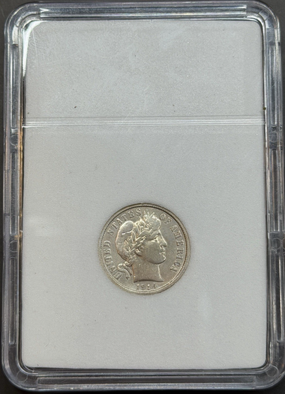 1914 D Barber Dime 90% Silver ✅ BU / AU Features BRIGHT WHITE Beautiful COIN