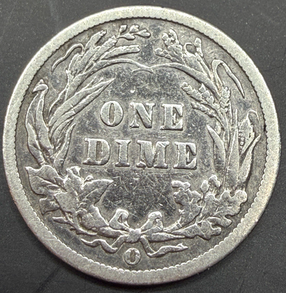 1901 O Barber Dime 90% Silver ✅ XF Features BRIGHT WHITE Beautiful 10c COIN