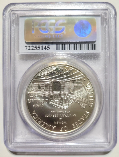 1994 W Women in the Military Commemorative Silver Dollar MS69 PCGS Jessica Lynch