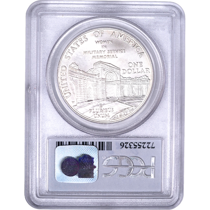 1994 W Women in the Military Commemorative Silver Dollar MS69 PCGS Jessica Lynch