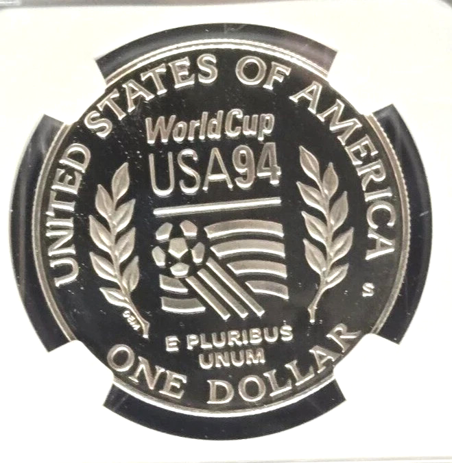 ✅ 1994 S WORLD CUP Soccer NGC PF69 ULTRA CAMEO 90% Silver $1 Dollar Coin