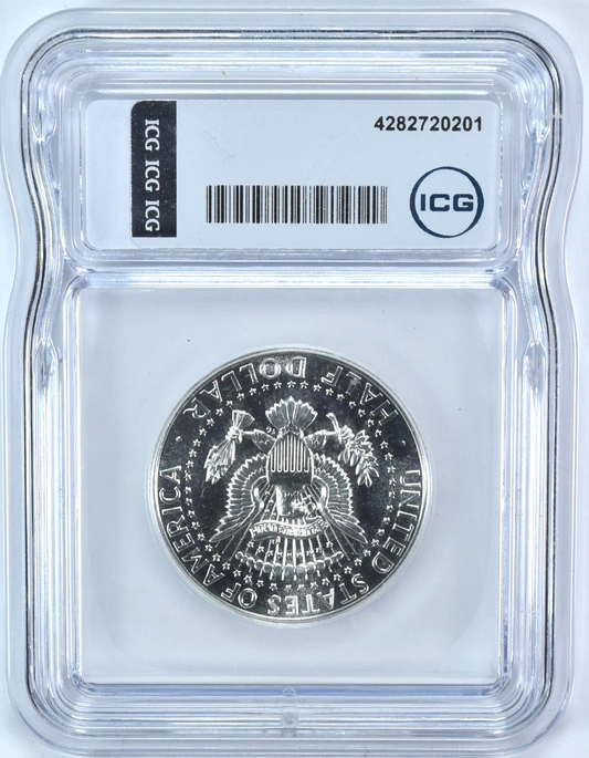 1966 Kennedy Half Dollar SMS MS67 ICG 40% SILVER Proof-Like Shiny Coin