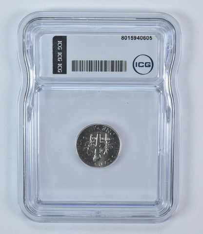 1966 Roosevelt Dime SMS MS68 ICG Graded 10c Coin