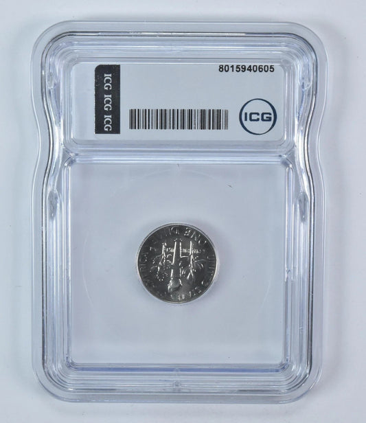 1966 Roosevelt Dime SMS MS68 ICG Graded 10c Coin