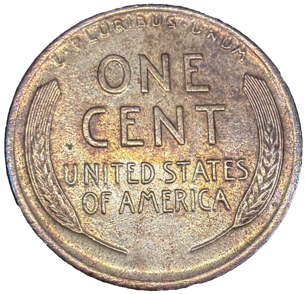 TONER 1912 P Lincoln Wheat Cent BU/MS/AU Interesting Colors Early Copper Penny