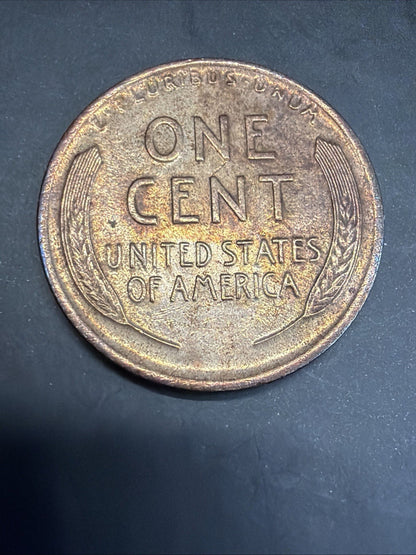 TONER 1912 P Lincoln Wheat Cent BU/MS/AU Interesting Colors Early Copper Penny