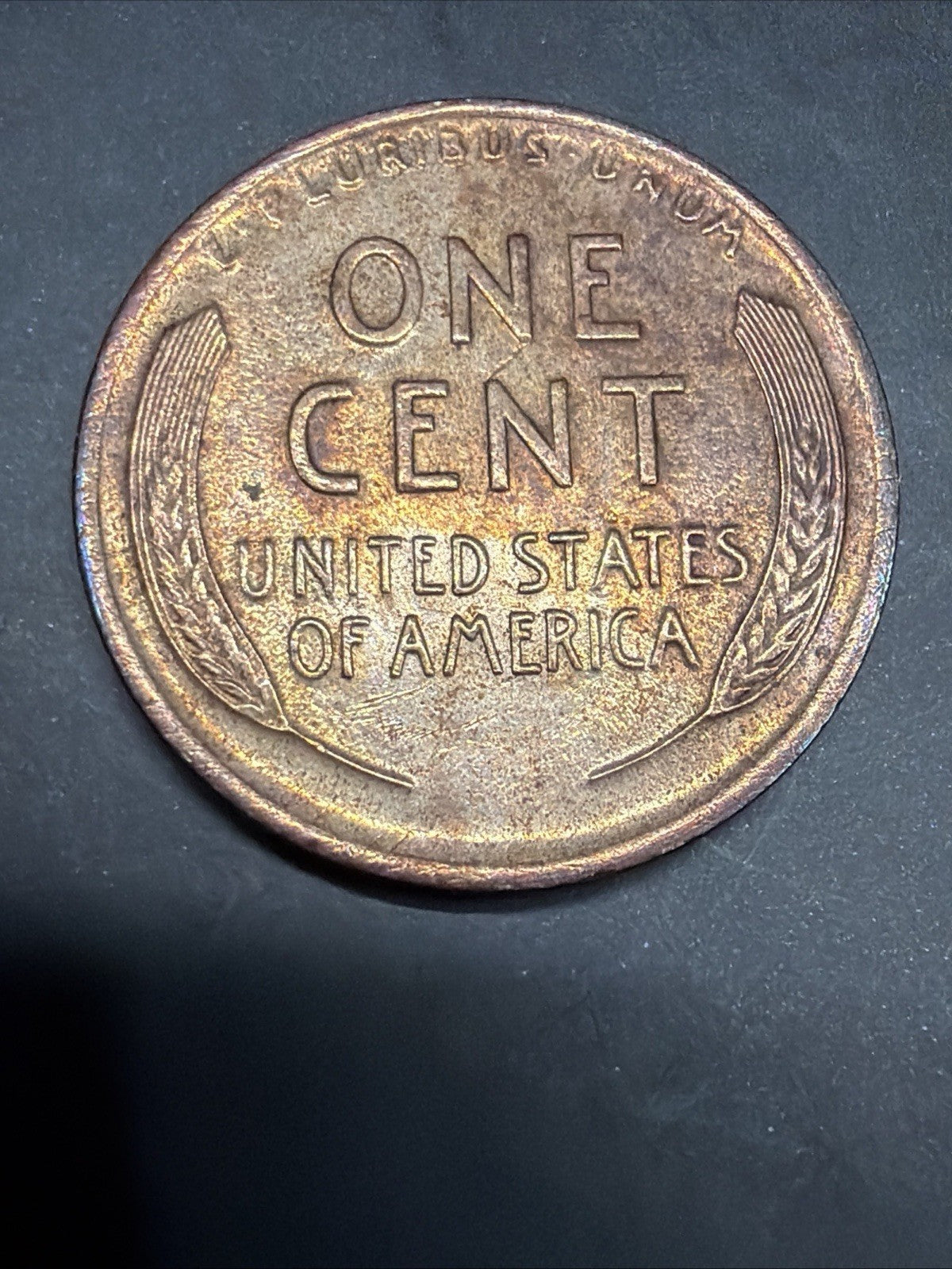 TONER 1912 P Lincoln Wheat Cent BU/MS/AU Interesting Colors Early Copper Penny
