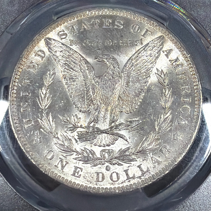1884 O Morgan Silver Dollar PCGS MS64 90% $1 Coin Bright Shiny SHARP STRIKE