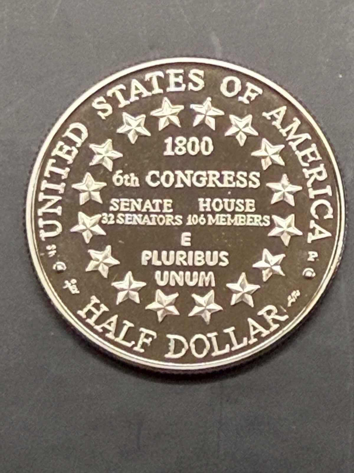 2001 Capitol Visitor Center Commemorative Clad Half Dollar Proof Bright Shiny