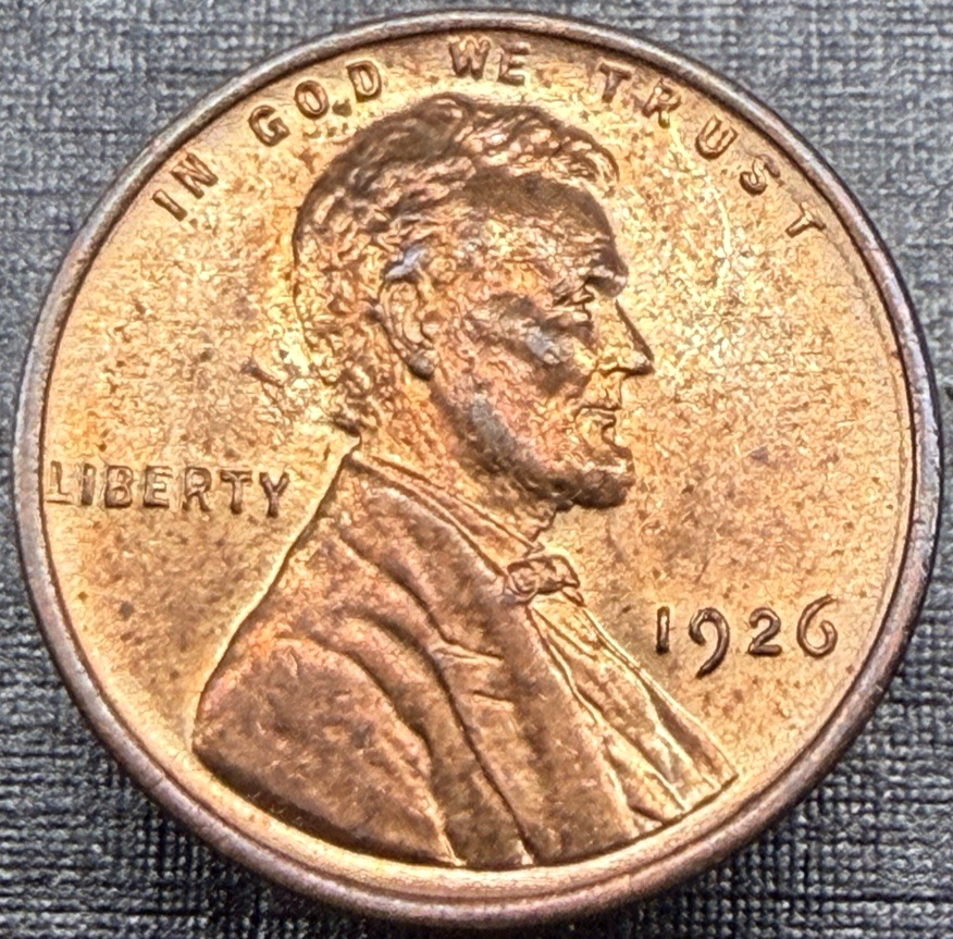 1926 Lincoln Wheat Cent Penny  🔥  GEM BU *UNCIRCULATED* MS RED 1c Coin
