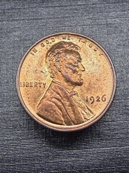 1926 Lincoln Wheat Cent Penny  🔥  GEM BU *UNCIRCULATED* MS RED 1c Coin