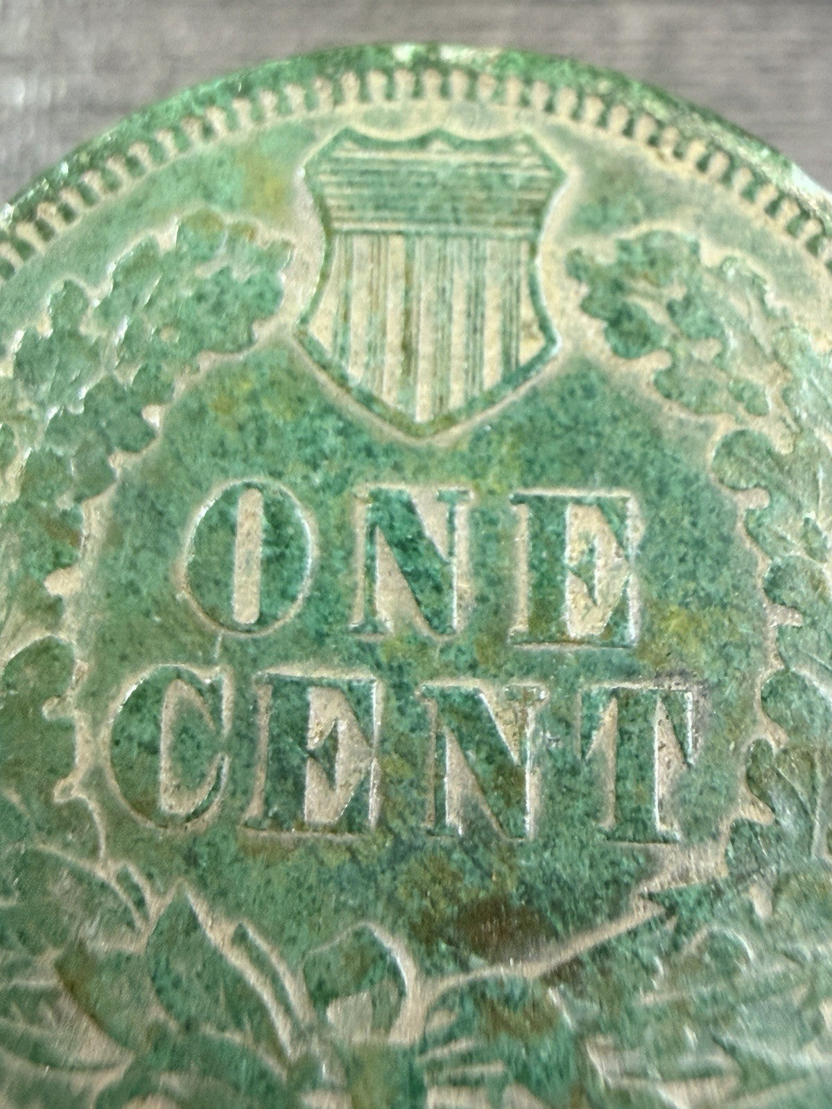 1876 Indian Head Cent Penny AU Appearance Copper Coin Semi-KEY DATE