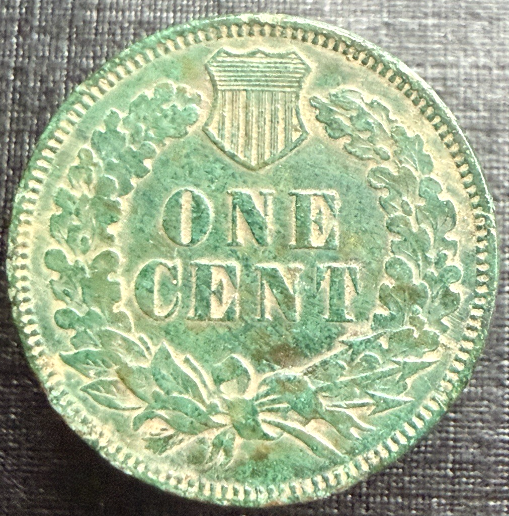 1876 Indian Head Cent Penny AU Appearance Copper Coin Semi-KEY DATE