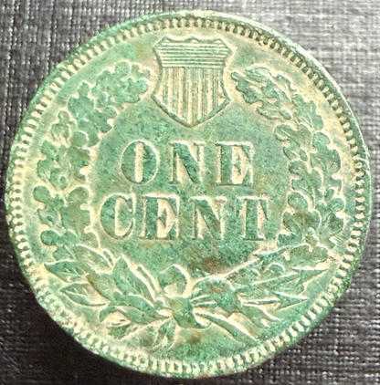 1876 Indian Head Cent Penny AU Appearance Copper Coin Semi-KEY DATE