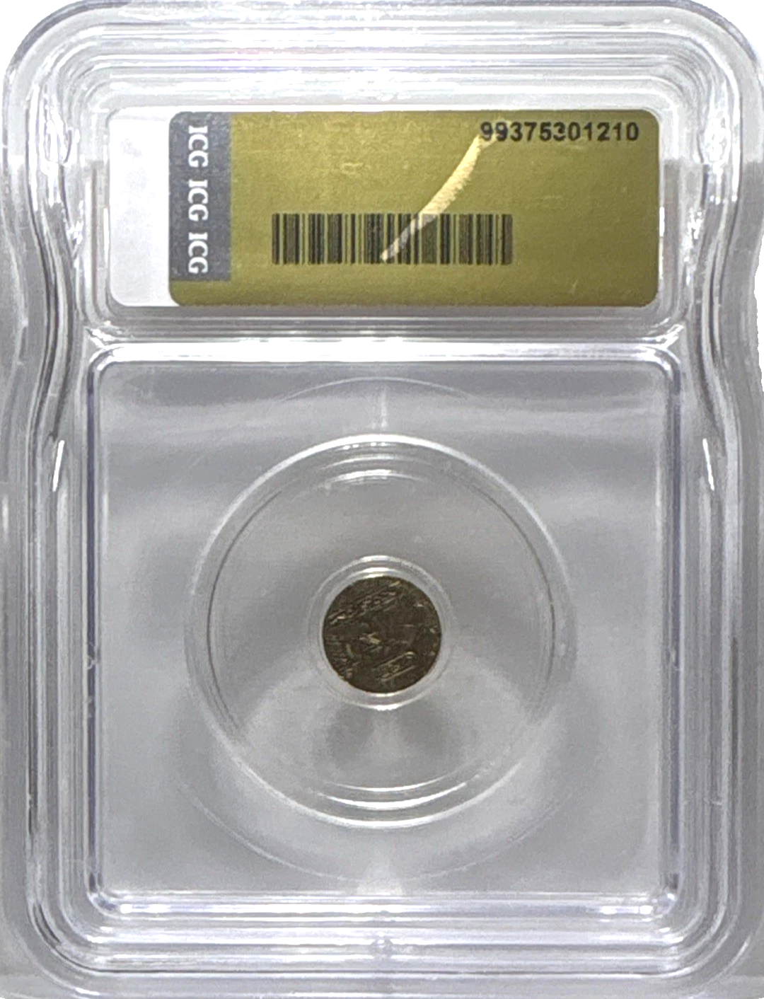 ICG MS70 Egyptian King Tut Gold Round 1/200th oz Special Graded Label