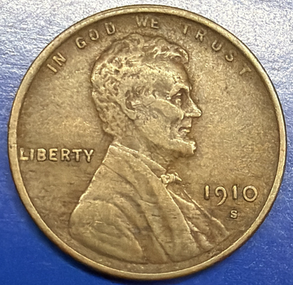1910 S Lincoln Wheat Cent XF-AU Features SEMI-KEY DATE Low Mintage Coin 1370