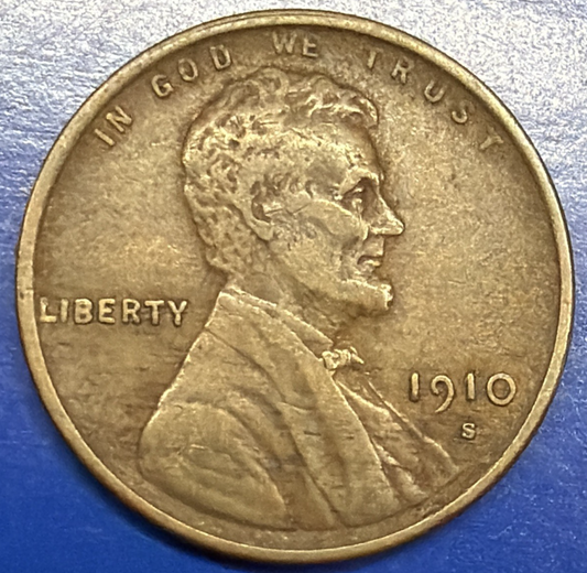 1910 S Lincoln Wheat Cent XF-AU Features SEMI-KEY DATE Low Mintage Coin 1370