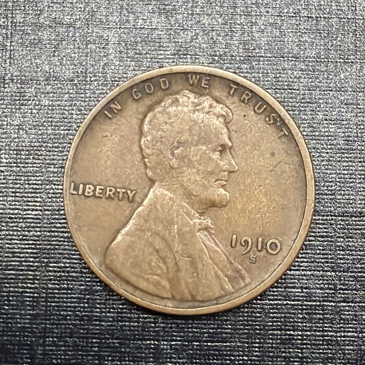1910 S Lincoln Wheat Cent F-VF Features SEMI-KEY DATE Low Mintage Coin 1468