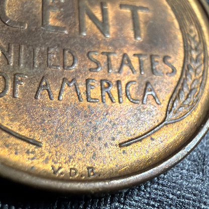 TONER ALERT ~ 1909 VDB Lincoln Wheat Cent AU/BU KEY DATE Low Mintage Coin 1469