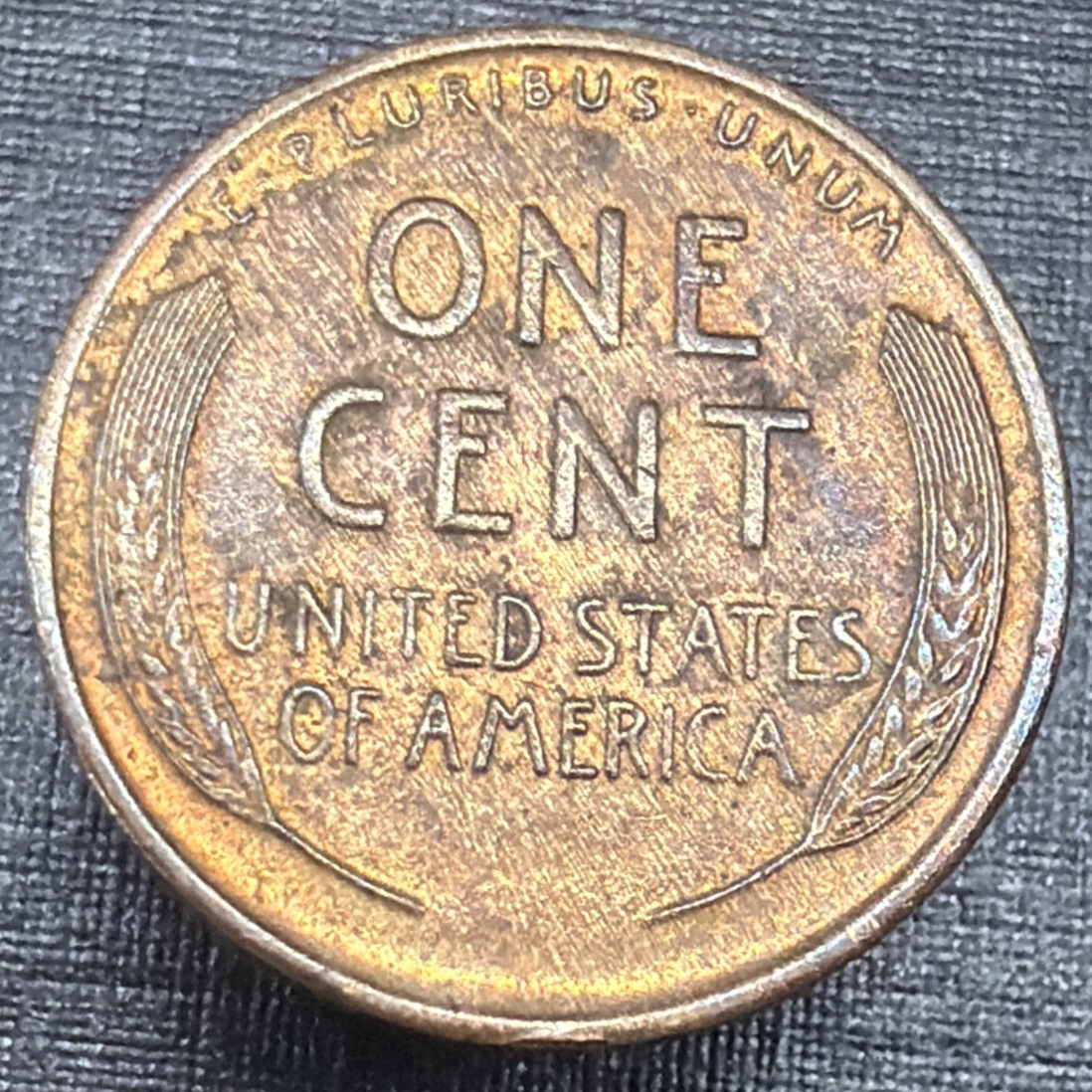BU 1927 Lincoln Wheat Cent WOODY Alloy Mix ERROR COIN RED BROWN 1c Penny