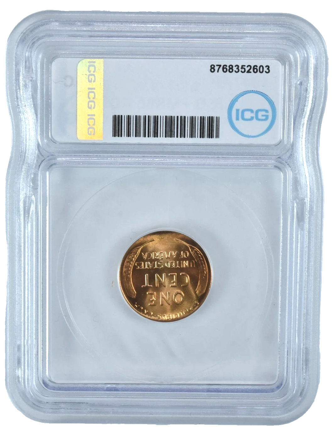 1947 D Lincoln Wheat Cent MS66 RD ICG Graded Post WWII Red Shiny Penny 1c Coin