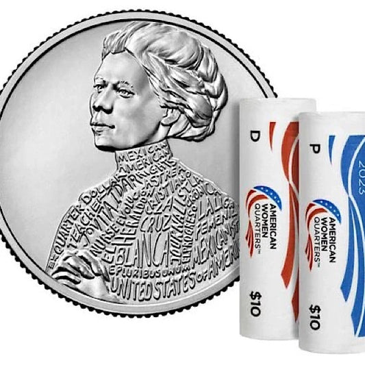 2 ROLL SET - 2023 P&D U.S. Mint Sealed Box JOVITA IDAR American Women Quarters