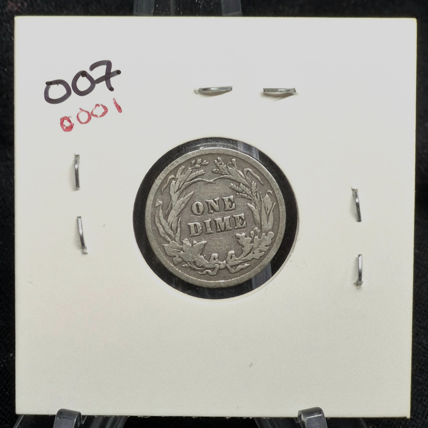 1904 Barber Dime 90% Silver VF Features, partial Liberty, CCW Die Rotation Error