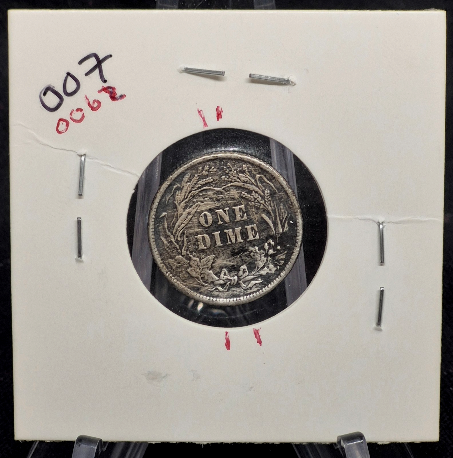 1912 P Barber Dime Die Rotation 🥈90% Silver🥈 Fine Features 10C