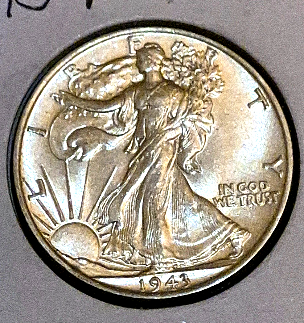 1943-P Walking Liberty 90% Silver US Half Dollar Crisp Strike Strong MS Features