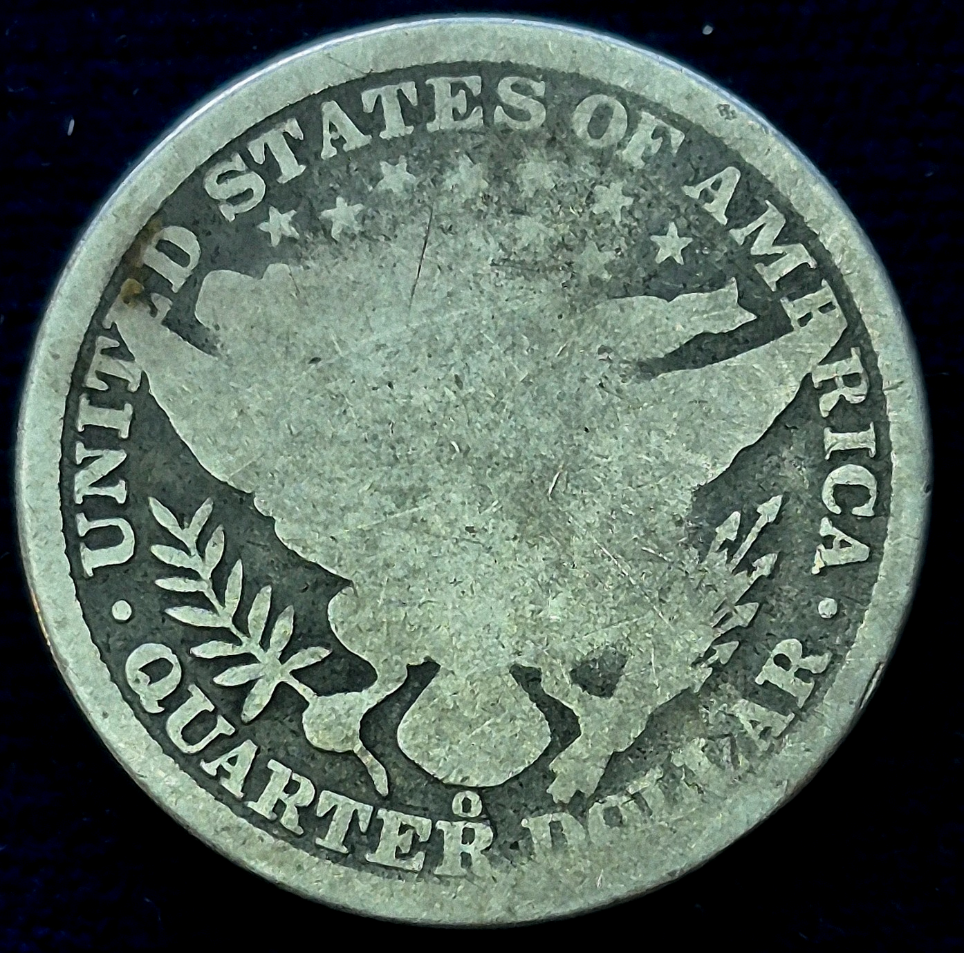 1892-O BARBER Silver Quarter 90% Silver AG Features First Year Of The Barbers