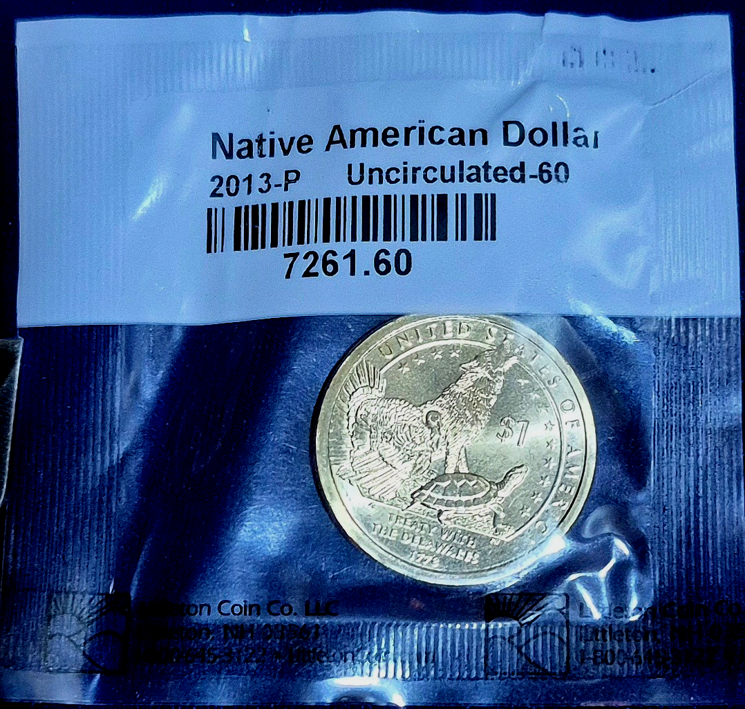 2013 P Sacagawea Native American Dollar US Mint Coin Brilliant Uncirculated $1