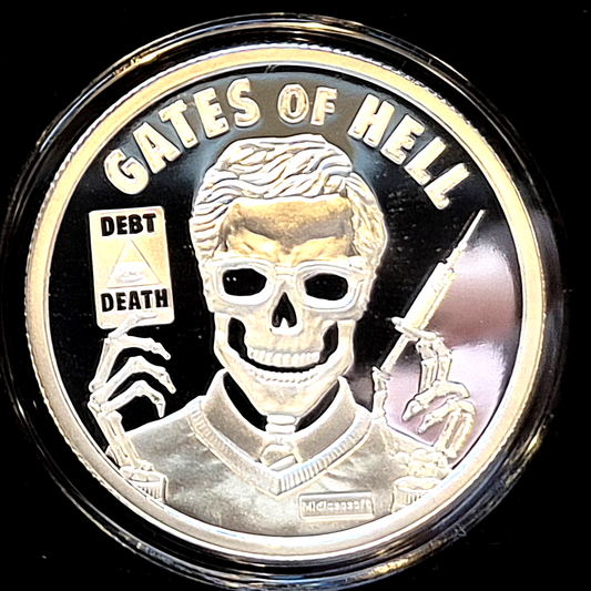 2020 1OZ GATES OF HELL PROOF  Silver Shield .999 Pure Limited 1200 of 2744 W/Box