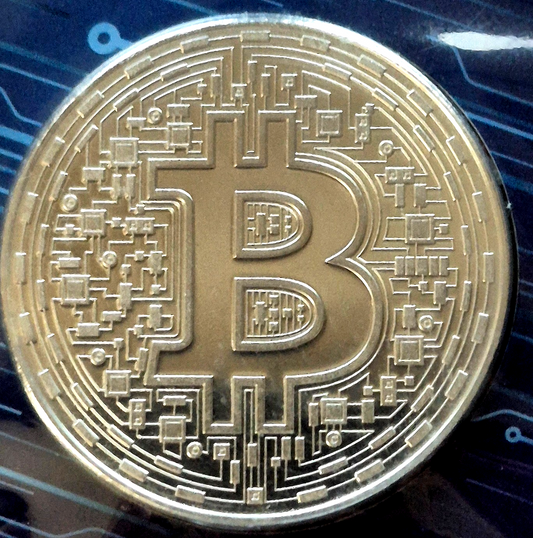 2018 Bitcoin 1 oz 99.99 Silver Round Coin Blockchain Mint Ltd 594/2500 COA & TEP