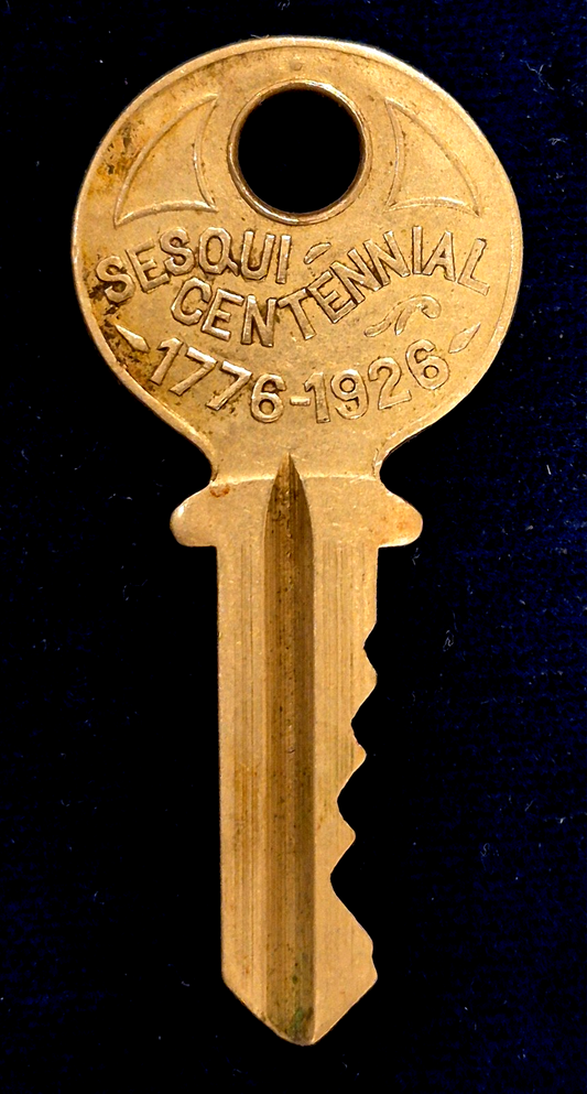 Vintage 1926 Philadelphia Sesqui-Centennial Expo Souvenir Key with Liberty Bell