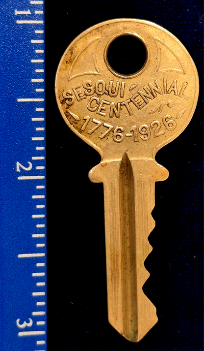 Vintage 1926 Philadelphia Sesqui-Centennial Expo Souvenir Key with Liberty Bell