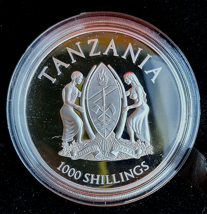 2022 Tanzania HYDRA Mythical Creatures 1 Oz .999 Silver Proof Coin #304 of 499