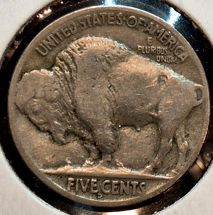 1917 D BUFFALO NICKEL - VERY GOOD- FINE FEATURES, HARDER DATE