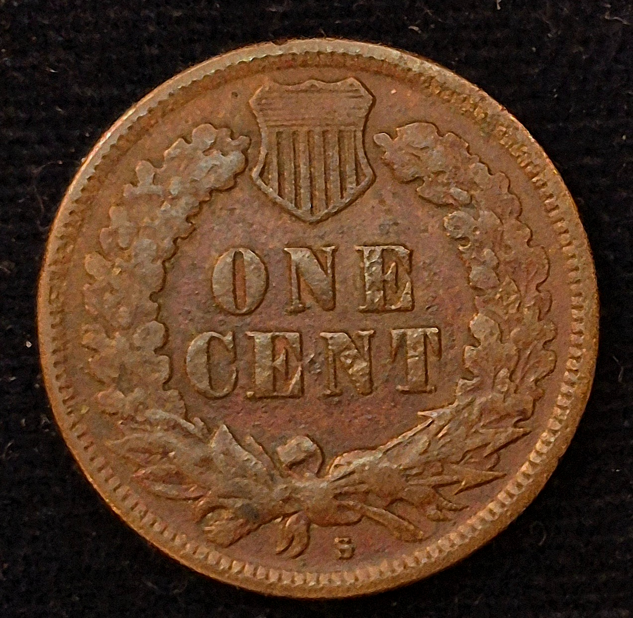 1908-S Indian Head Cent 1c RARE Key Date 3rd Lowest Mintage Fine-XF Features