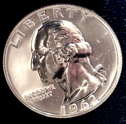 1962 Choice/Gem Proof Quarter 90% Silver  Blazing Mirrored Surface
